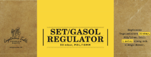Regulatorset för svenska gasolflaskor 30 Mb 1 meter
